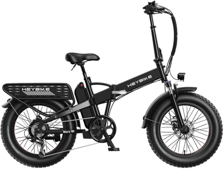 Black Mars 2 Folding Ebike by Heybike
