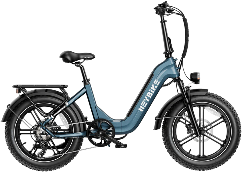 Stone Blue folding Ranger S Ebike by Heybike