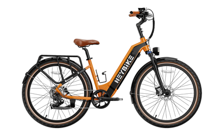 A Heybike Cityrun Ebike from the side.