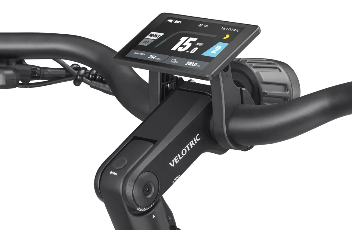 Close up of Velotric Discover 2 display