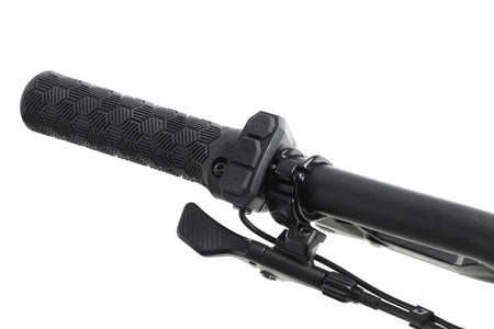 Close up of Aventon Ramblas grips and control pad